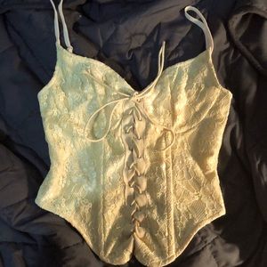 pretty little thing corset top sz small